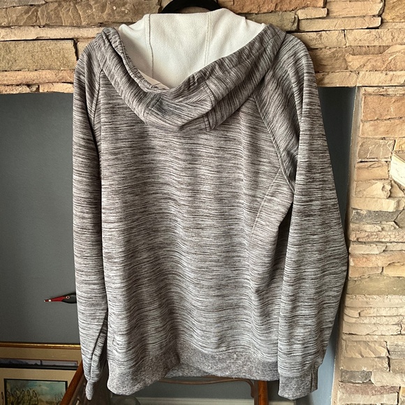 BURTON DRYRIDE XL SLUFF HOODIE FULL ZIP JACKET SNOWBOARD OUTDOOR SKI GRAY BLUE - Picture 7 of 10